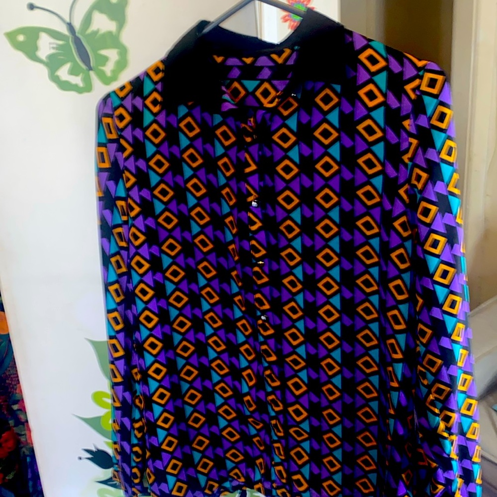 Retro 19  80’s blouse PtP 19”